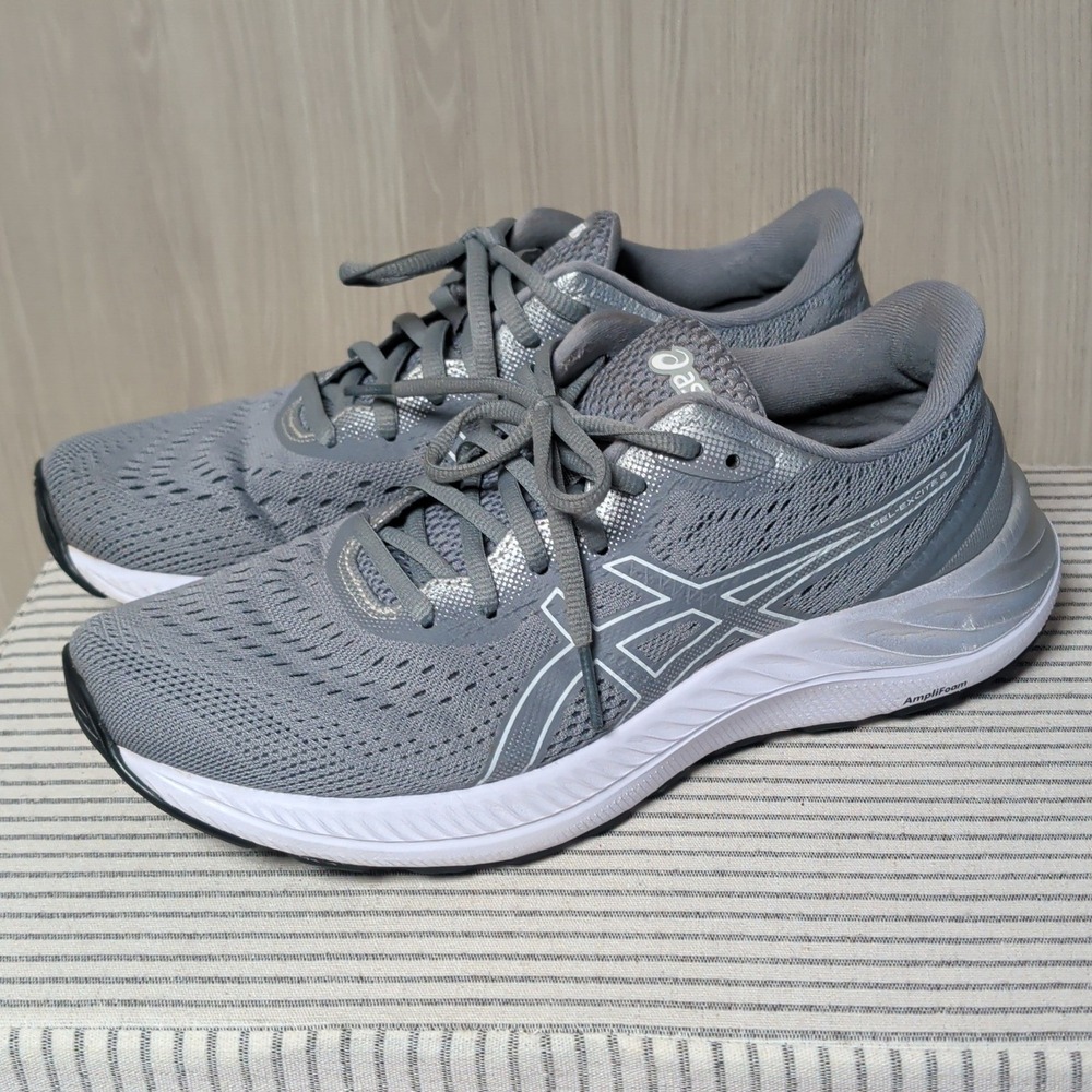ASICS Gel-Excite 8 Running Shoes Womens 8.5 Grey AmpliFoam 1012A916 Sneakers